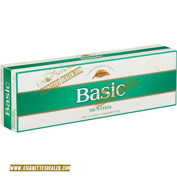 Basic Menthol Gold Pack Box