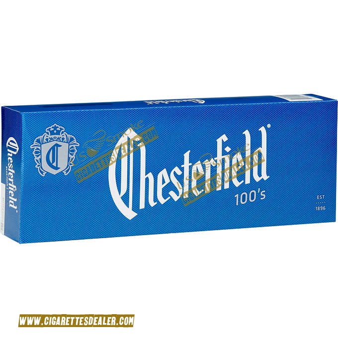 Chesterfield Blue 100's Box