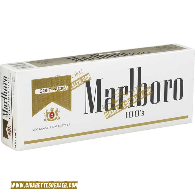 Marlboro 100's Gold Pack Soft Pack