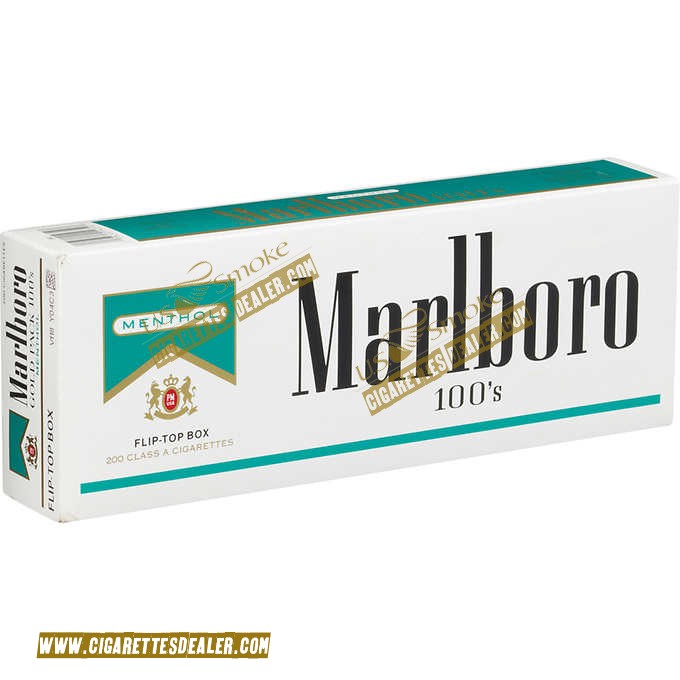 Marlboro Menthol 100's Gold Pack Box