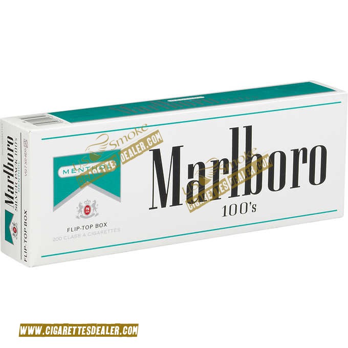 Marlboro Menthol 100's Silver Pack Box