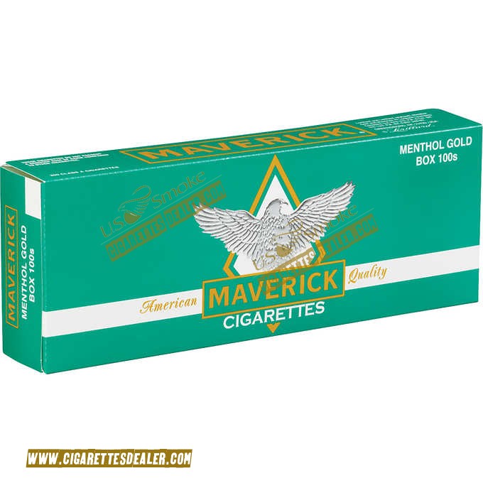 Maverick Menthol Gold 100's Box