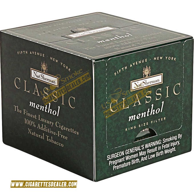 Nat Sherman Classic Menthol Kings Cube