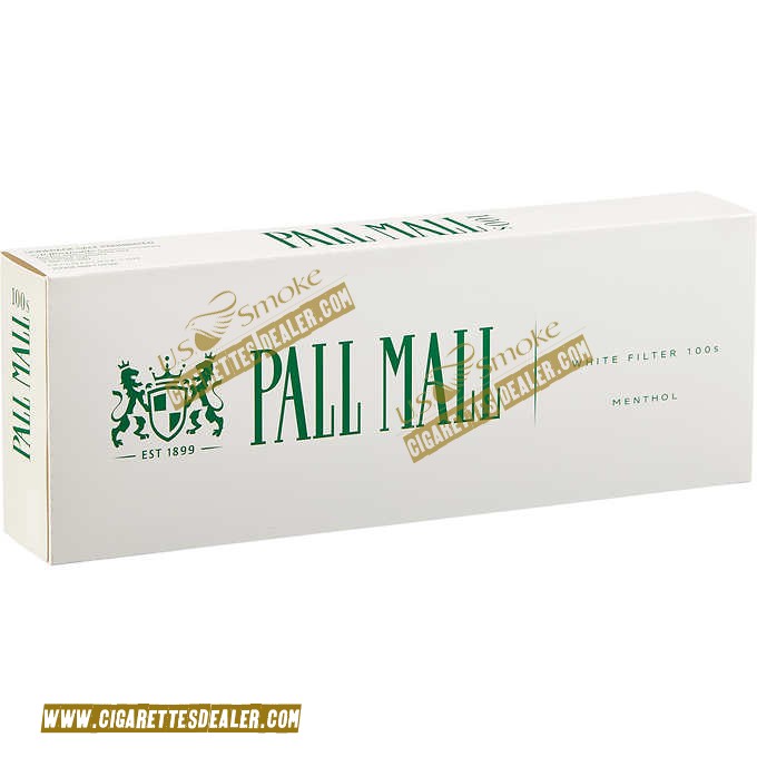 Pall Mall Menthol White Filter 100's Box