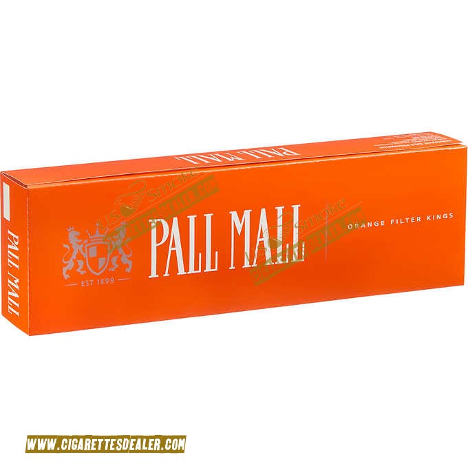 Pall Mall Orange Filter Kings Box