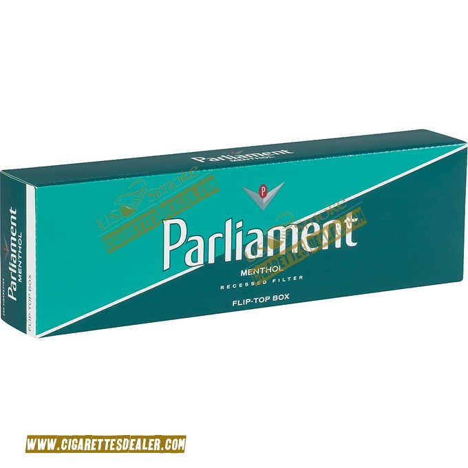 Parliament Menthol Green Pack Box