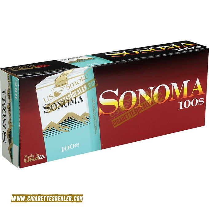 Sonoma Menthol Green 100's Soft Pack