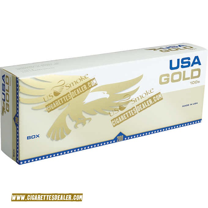 USA Gold Gold 100's Box