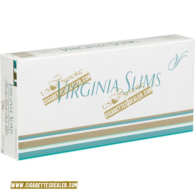 Virginia Slims 120's Menthol Gold Pack Box