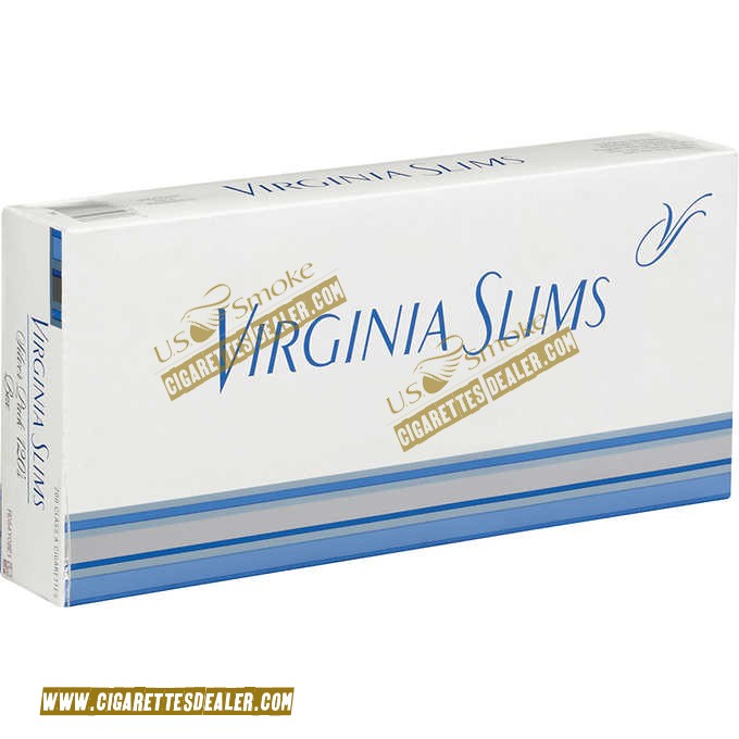 Virginia Slims 120's Silver Pack Box
