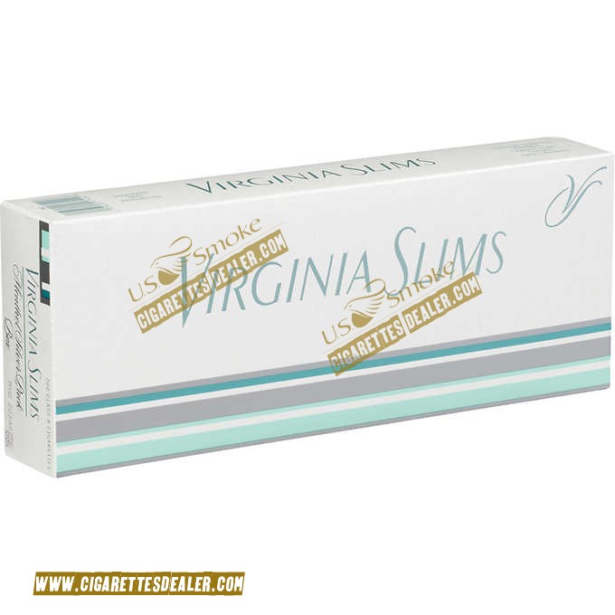 Virginia Slims Menthol Silver Pack Box